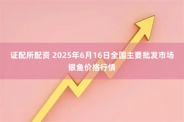 证配所配资 2025年6月16日全国主要批发市场银鱼价格行情