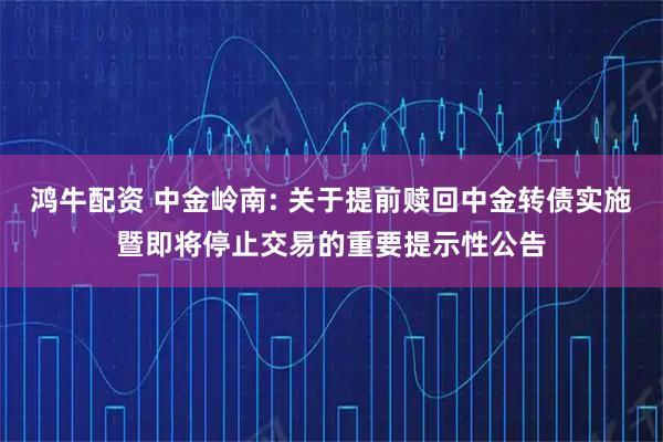 鸿牛配资 中金岭南: 关于提前赎回中金转债实施暨即将停止交易的重要提示性公告